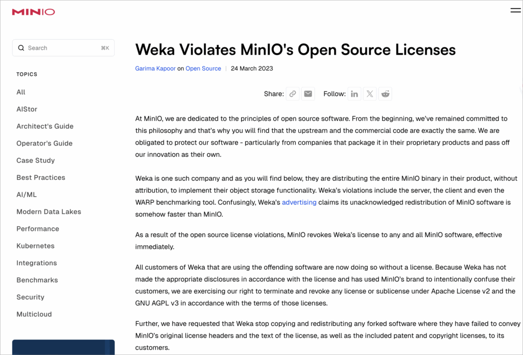 特别更新：MinIO 社区版 11 万行代码被删除，Web 管理功能全面移除 - 6